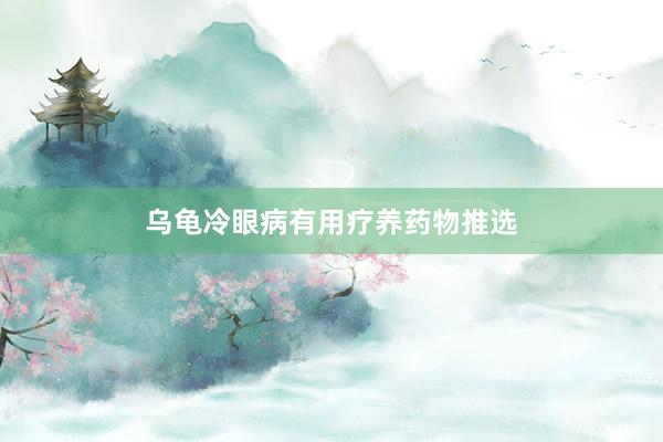 乌龟冷眼病有用疗养药物推选