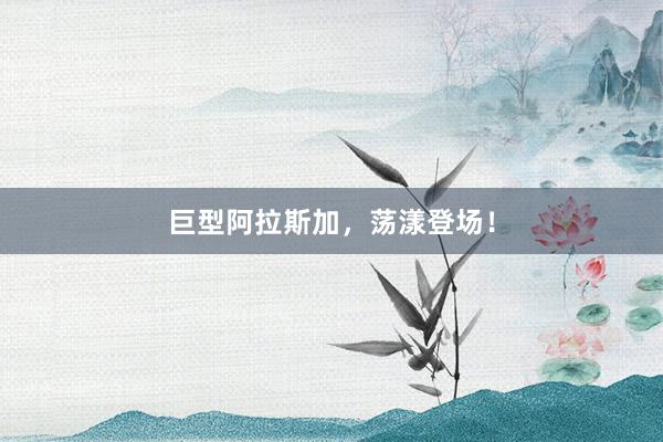 巨型阿拉斯加,荡漾登场!